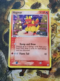 Magmar 44/109 Reverse Holo EX Team Rocket Returns Pokemon Card Stamped DMG - Image 1