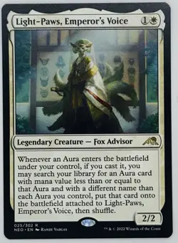 MTG Light-Paws, Emperor's Voice Kamigawa: Neon Dynasty Regular - Image 1