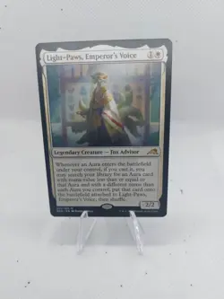 MTG Magic - Light-Paws, Emperor's Voice - Kamigawa: Neon Dynasty - Rare - NM - Image 1