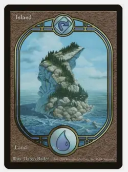 MTG Magic The Gathering Unglued Island (C) x 1 VG LP LIGHTLY PLAYED - Image 1