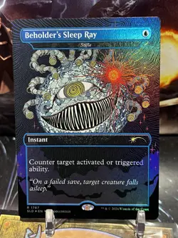 MTG | Beholder's Sleep Ray - Stifle [Secret Lair DND] ✨FOIL✨ - Image 1