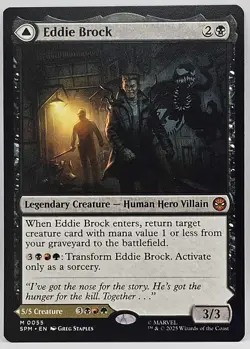 MTG - Eddie Brock/ Venom Lethal Protector 0055 (M) Spider-Man Regular TCG - Image 1