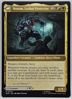 MTG - Eddie Brock/ Venom Lethal Protector 0055 (M) Spider-Man Regular TCG - Image 2