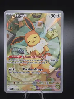 Pokemon Card TCG - Eevee SVP 173 Scarlet & Violet Black Star Promo Near Mint - Image 1