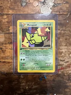 Pokemon TCG Metapod 42/75 1st Edition Neo Discovery - LP/NM - Image 1