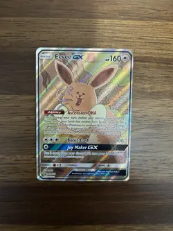 Pokemon TCG Eevee GX SM233 Full Art Black Star Promo Sun & Moon - Image 1