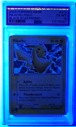 Pokemon Pikachu Holo 012 2003 Black Star Promo PSA 6 - Image 3