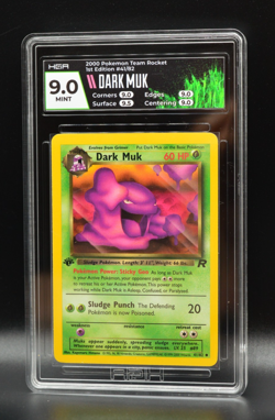 Dark Muk 1st Edition Team Rocket 2000 Pokemon #41 HGA 9.0 PSA Newly Graded - Image 1