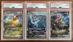 GEM MINT Flareon Vaporeon Jolteon VMAX Set 003 006 009 Pokemon Alt csHC PSA 10 - Image 1