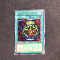 Yu-Gi-Oh! Pot of Greed LOB-119 Unlimited Rare NM/VLP - Image 1