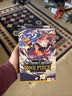 ONE PIECE ENGLISH Ultimate Deck the Three Captains ST-10 IN HAND - Image 1
