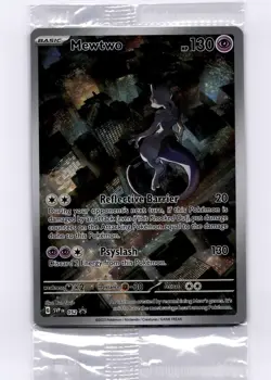 MEWTWO SVP 052 Scarlet Violet 151 Promo Illustration Rare Pokemon Card SEALED - Image 1