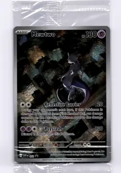 MEWTWO SVP 052 Scarlet Violet 151 Promo Illustration Rare Pokemon Card SEALED - Image 3
