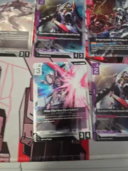 gundam card game Steel Requiem Rare Card Lot - Image 2