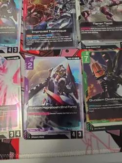 gundam card game Steel Requiem Rare Card Lot - Image 3