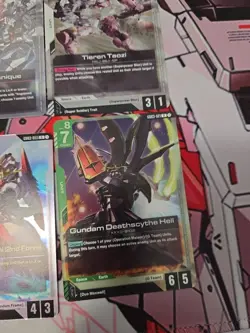 gundam card game Steel Requiem Rare Card Lot - Image 4