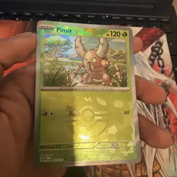 Pokemon TCG Pinsir 003/131 Masterball Prismatic Evolutions Reverse Holo Card - Image 1