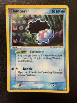 Pokemon Card - Clamperl Hidden Legends 58/101 Reverse Holo LP - Image 1