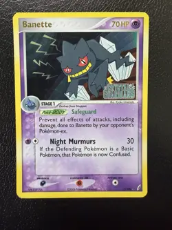Banette 1/100 Reverse Holo Stamped Rare Crystal Guardians Pokemon Card MP - Image 1
