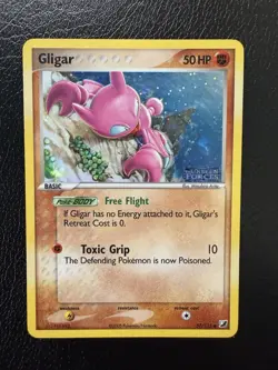 Pokemon Card - Gligar Unseen Forces 57/115 Common Reverse Holo Stamped MP - Image 1