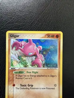Pokemon Card - Gligar Unseen Forces 57/115 Common Reverse Holo Stamped MP - Image 2