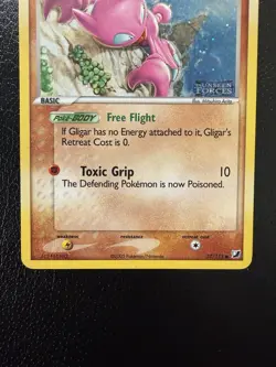 Pokemon Card - Gligar Unseen Forces 57/115 Common Reverse Holo Stamped MP - Image 3