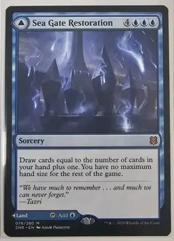 Mtg - Sea Gate Restoration - Zendikar Rising (ZNR)- LP - #76 - Mythic - Image 1