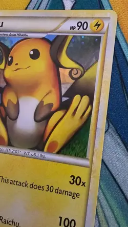 Pokemon TCG - Raichu 10/123 - HeartGold SoulSilver Holo Rare - LP - Image 4