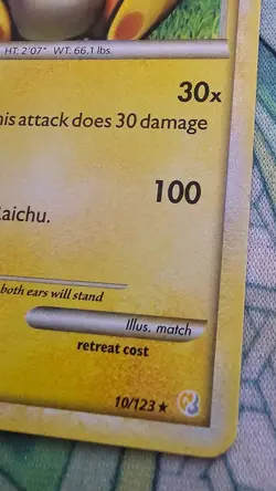 Pokemon TCG - Raichu 10/123 - HeartGold SoulSilver Holo Rare - LP - Image 5