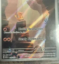 Pokemon Charmander 168/165 Scarlet & Violet 151 Illustration Rare Full Art Holo - Image 2