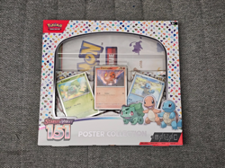 Pokemon TCG Scarlet & Violet 151 Poster Collection Box 3 Packs New Sealed 820650853166 - Image 1