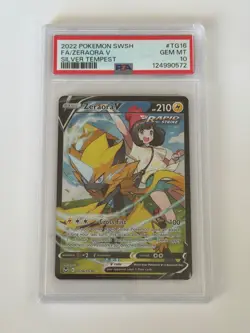 Pokemon TCG Zeraora V TG16/TG30 Trainer Gallery Silver Tempest - PSA 10 - Image 1