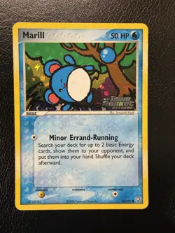 Pokemon Marill EX Team Rocket Returns 68/109 Reverse Holo Stamped Swirl🌀 MP - Image 1