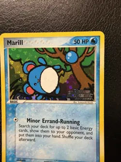 Pokemon Marill EX Team Rocket Returns 68/109 Reverse Holo Stamped Swirl🌀 MP - Image 2