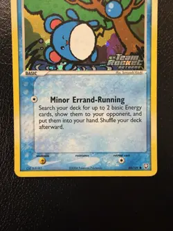 Pokemon Marill EX Team Rocket Returns 68/109 Reverse Holo Stamped Swirl🌀 MP - Image 3