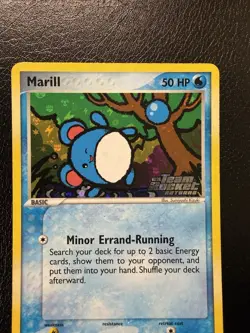 Pokemon Marill EX Team Rocket Returns 68/109 Reverse Holo Stamped Swirl🌀 MP - Image 4