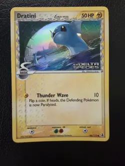 Pokemon Dratini 66/113 Reverse Holo Stamped EX Delta Species 2005 LP - Image 1