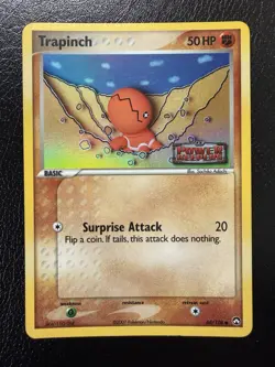 2007 Pokemon EX Power Keepers Trapinch Reverse Foil Stamped Holo #68/108 LP - Image 1