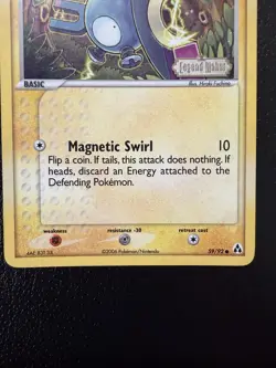 Pokemon TCG Magnemite Legend Maker 59/92 Reverse Holo Stamped LP/MP - Image 3