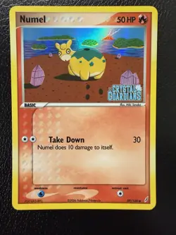 Pokemon TCG Numel 59/100 EX Crystal Guardians Reverse Holo Stamped MP - Image 1
