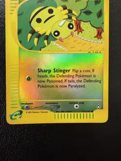 Pokemon TCG Spinarak 111/147 Reverse Holo Aquapolis LP/NM - Image 3