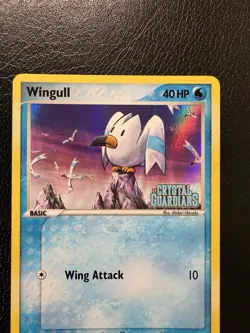 Pokemon TCG Wingull 70/100 EX Crystal Guardians Stamped Reverse Holo LP+ - Image 2