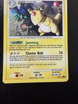 Pokemon Ampharos 1/17 POP Series 7 Holo Rare NM/LP With Swirl🌀 - Image 3