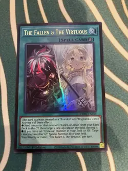 The Fallen & The Virtuous CH01-EN019 Ultra Rare NM Yugioh - Image 1
