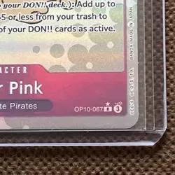 One Piece TCG Senor Pink OP10-067 Rare Alternative Art Royal Blood English NM - Image 3
