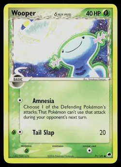 Pokemon Card - Wooper Dragon Frontiers 71/101 Common - Image 1