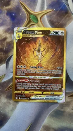 Pokemon Arceus VSTAR TCG Crown Zenith Holo Card GG70/GG70 Secret Rare - Image 1
