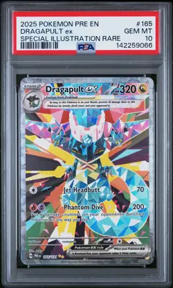 2025 POKEMON PRISMATIC EVOLUTIONS SPECIAL ILLUSTRATION RARE DRAGAPULT EX PSA 10 - Image 1