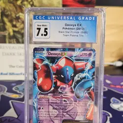 Pokemon TCG: Deoxys EX (Team Plasma) BW82 Black Star Promo Holo CGC 7.5 - Image 1