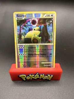 Pokemon Snorlax 33/95 Reverse Holo Rare Call of Legends 2011 TCG English LP/NM - Image 1